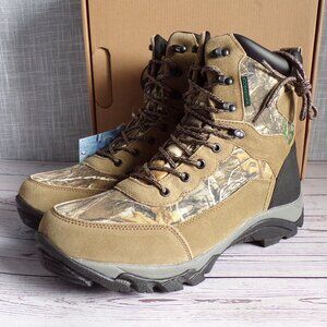Cascade Outdoor Gear Men's Waterproof Bobcat Lace-Up Boots in Real Tree Camo